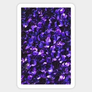 Purple Scattered Sequins Sticker